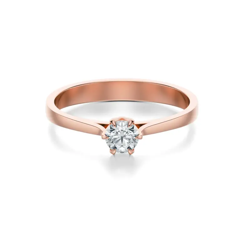 Pierścionek zaręczynowy z brylantem